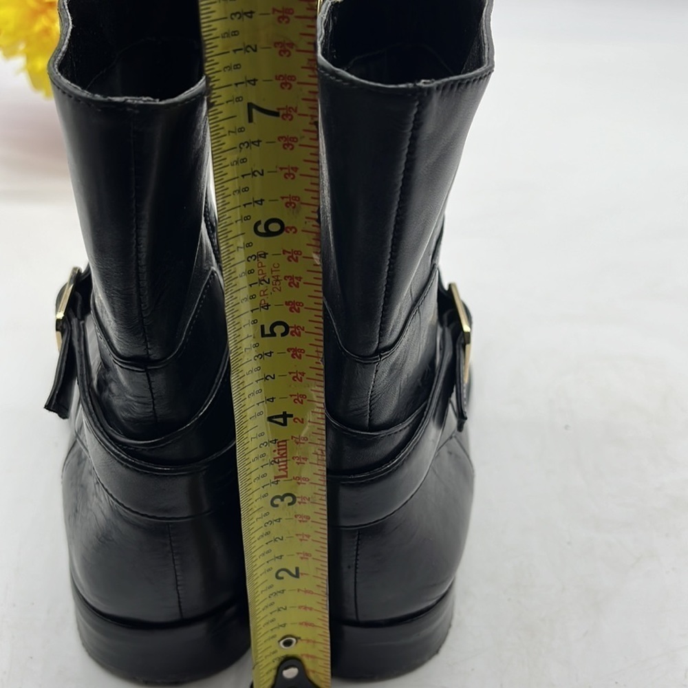 Ann Taylor Black Leather Ankle Boots Sz 8. BAB2117C - Picture 6 of 9